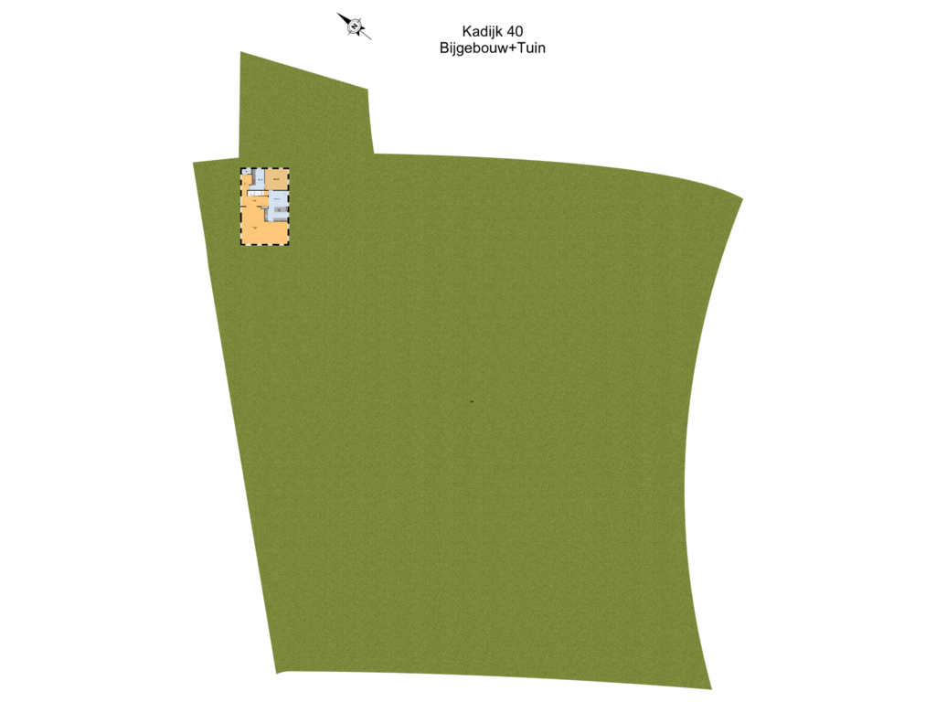 View floorplan of Begane Grond + Tuin of Kadijk 40