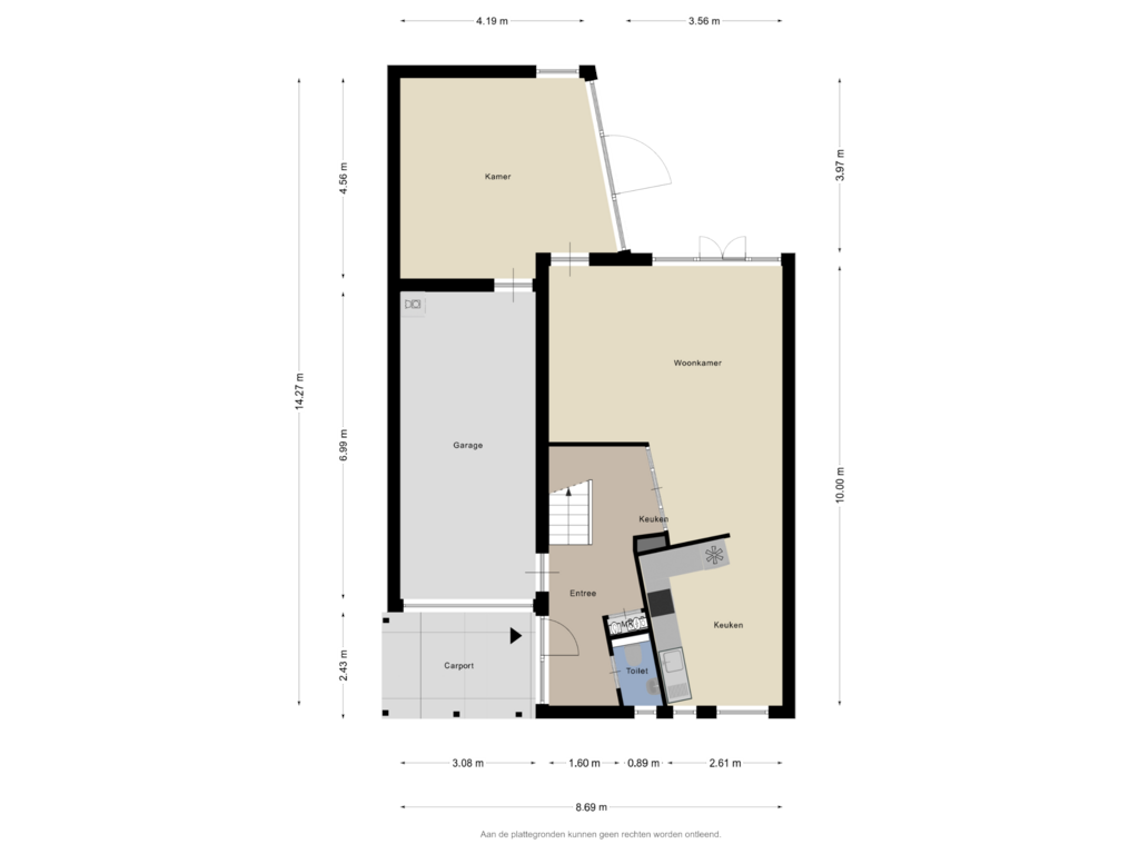 Bekijk plattegrond van Begane grond van van Randwijkhof 5