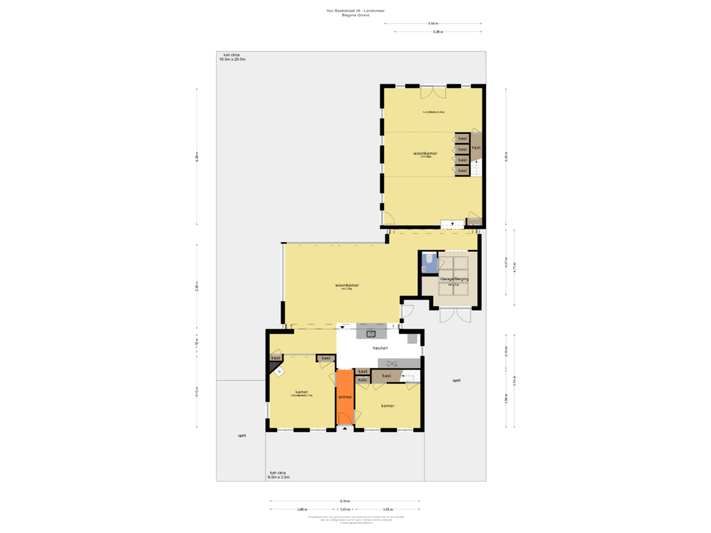 Bekijk plattegrond van BEGANE GROND van van Beekstraat 36