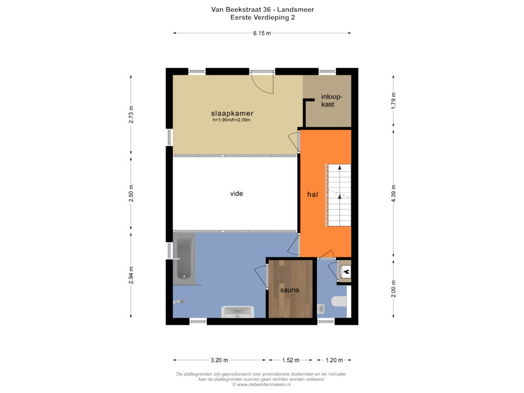 Bekijk plattegrond van EERSTE VERDIEPING 2 van van Beekstraat 36