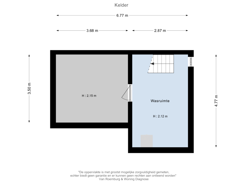 View floorplan of Kelder of Rijksstraatweg 109