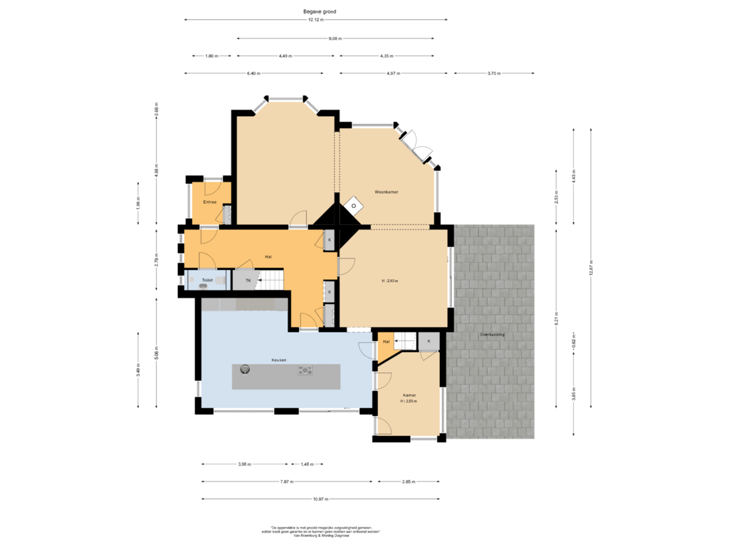 View floorplan of Begane grond of Rijksstraatweg 109