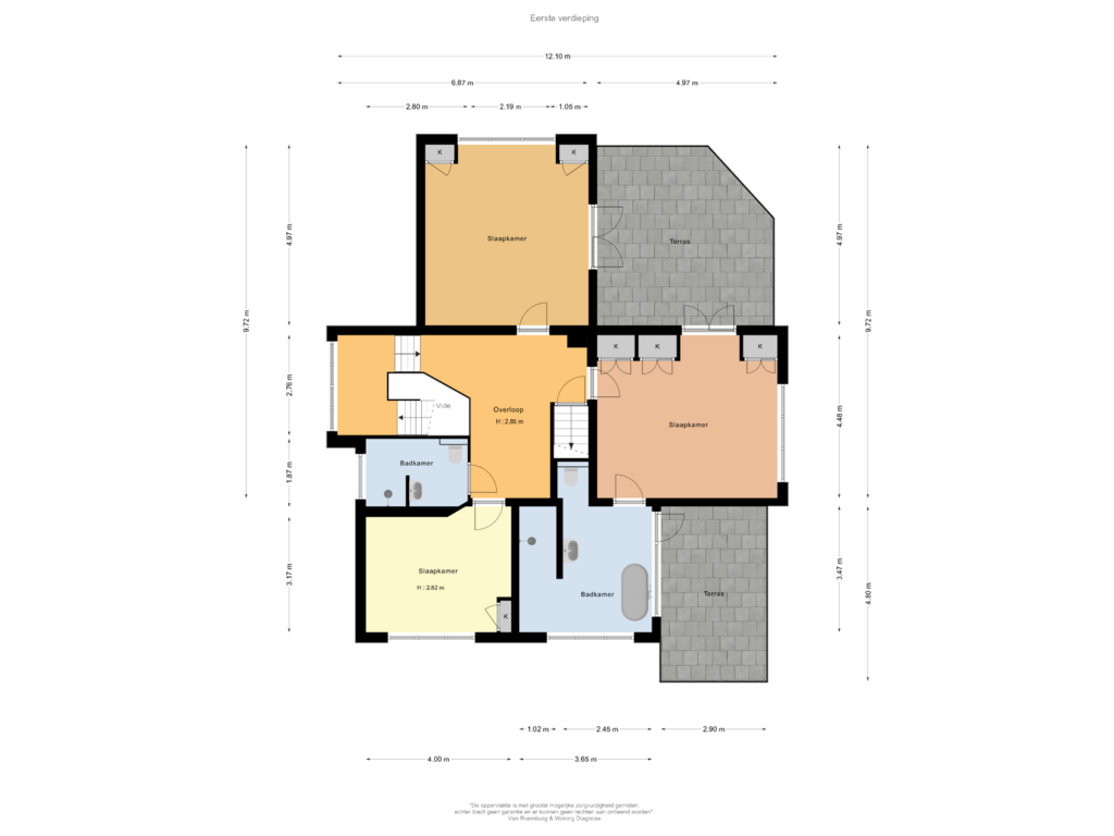 View floorplan of Eerste verdieping of Rijksstraatweg 109