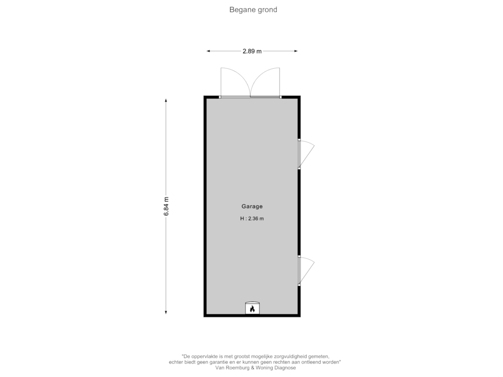 View floorplan of Garage of Rijksstraatweg 109