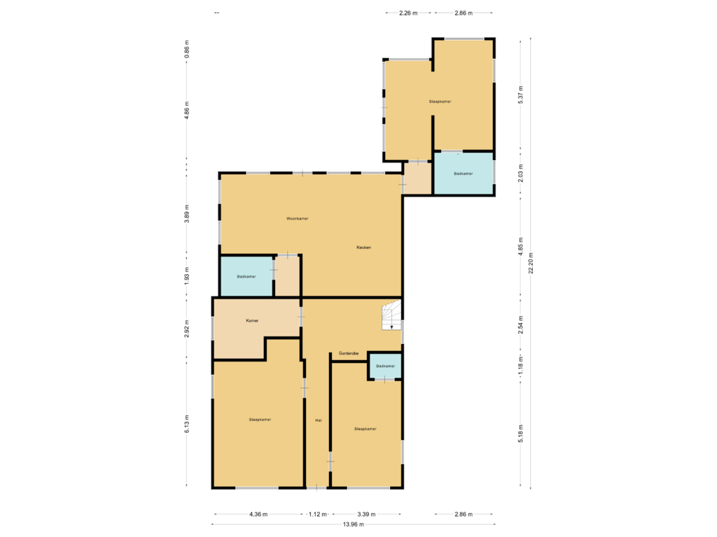 Bekijk plattegrond van First floor van Zuiddijk 14