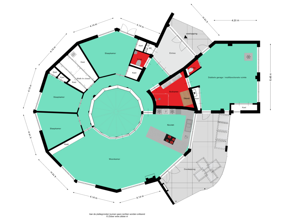 Bekijk plattegrond van Begane Grond van Groenewoud 30