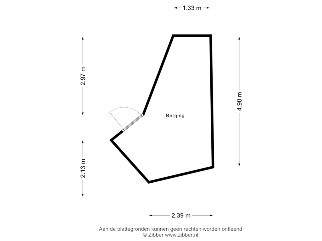 Bekijk plattegrond van Berging van Groenewoud 30