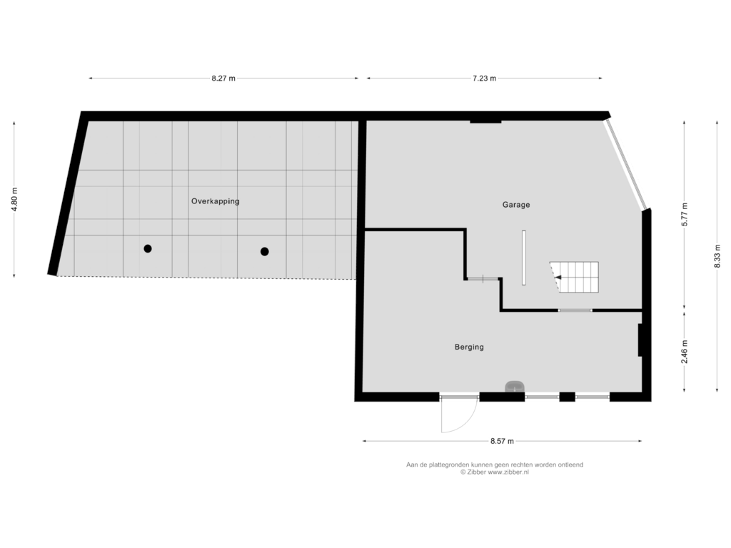 View floorplan of Garage of Bitswijk 40