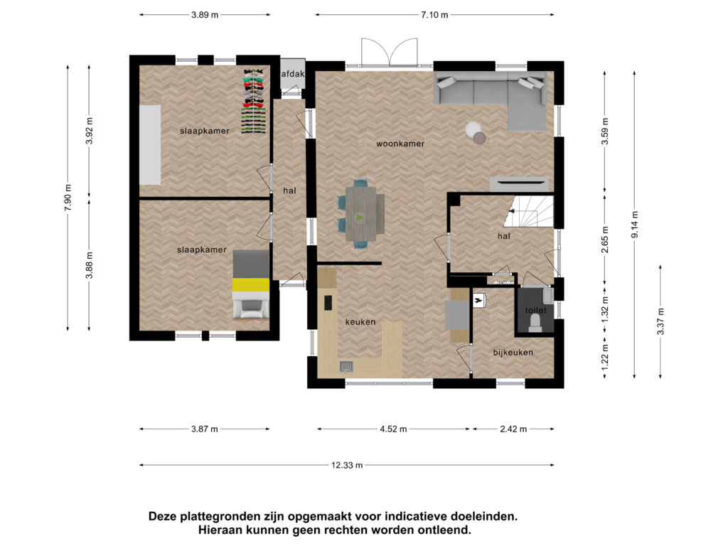 Bekijk plattegrond van Begane grond van Groenoord 103