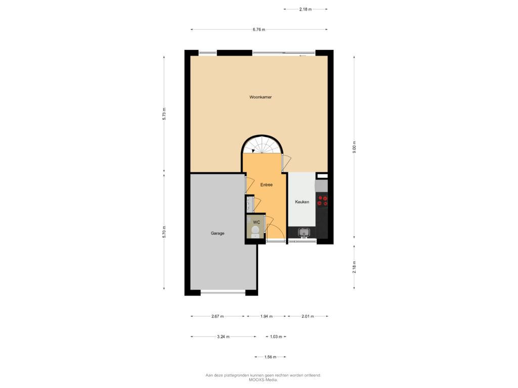 Bekijk plattegrond van Begane Grond van Boezemvliet 44