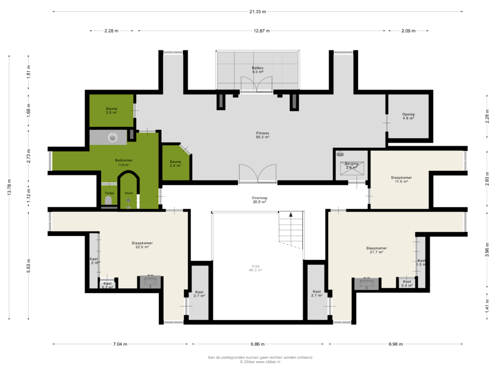 Bekijk plattegrond van Eerste Verdieping van Korte Drilweg 4