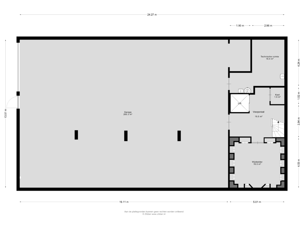 Bekijk plattegrond van Kelder van Korte Drilweg 4