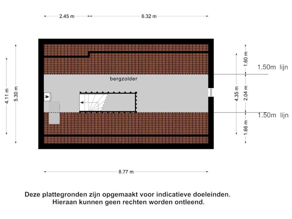 Bekijk plattegrond van Zolder van Eikenhof 9-A