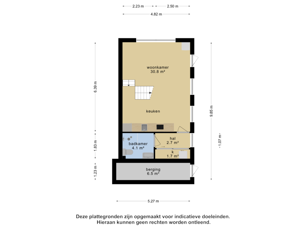 Bekijk plattegrond van Bijgebouw van Eikenhof 9-A