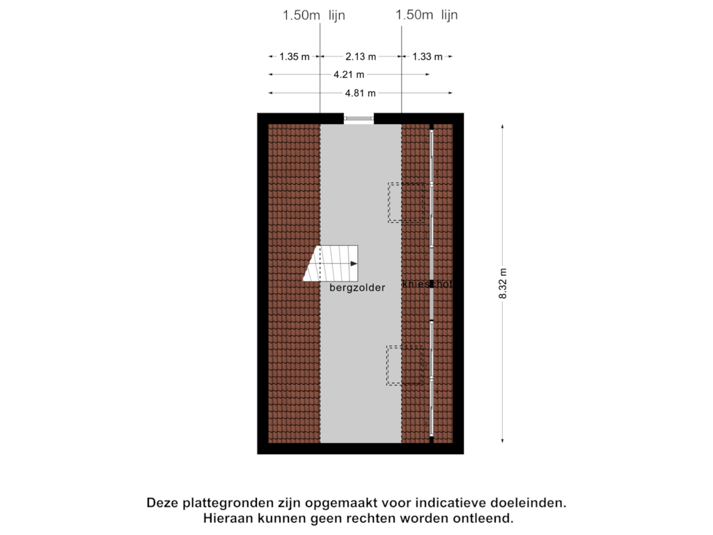 Bekijk plattegrond van BijgebouwZolder van Eikenhof 9-A