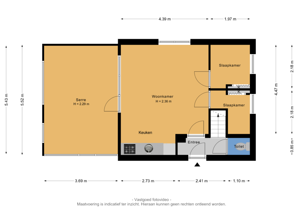 View floorplan of Begane grond of Laan van Laag Kanje 29-R1