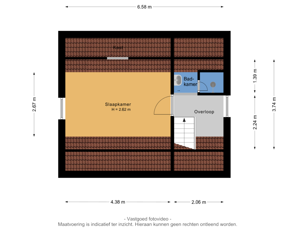 View floorplan of 1e verdieping of Laan van Laag Kanje 29-R1