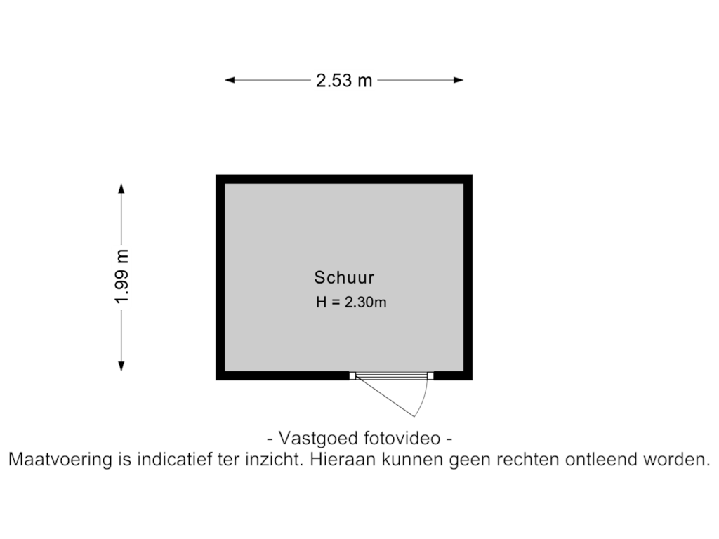 View floorplan of Berging of Laan van Laag Kanje 29-R1