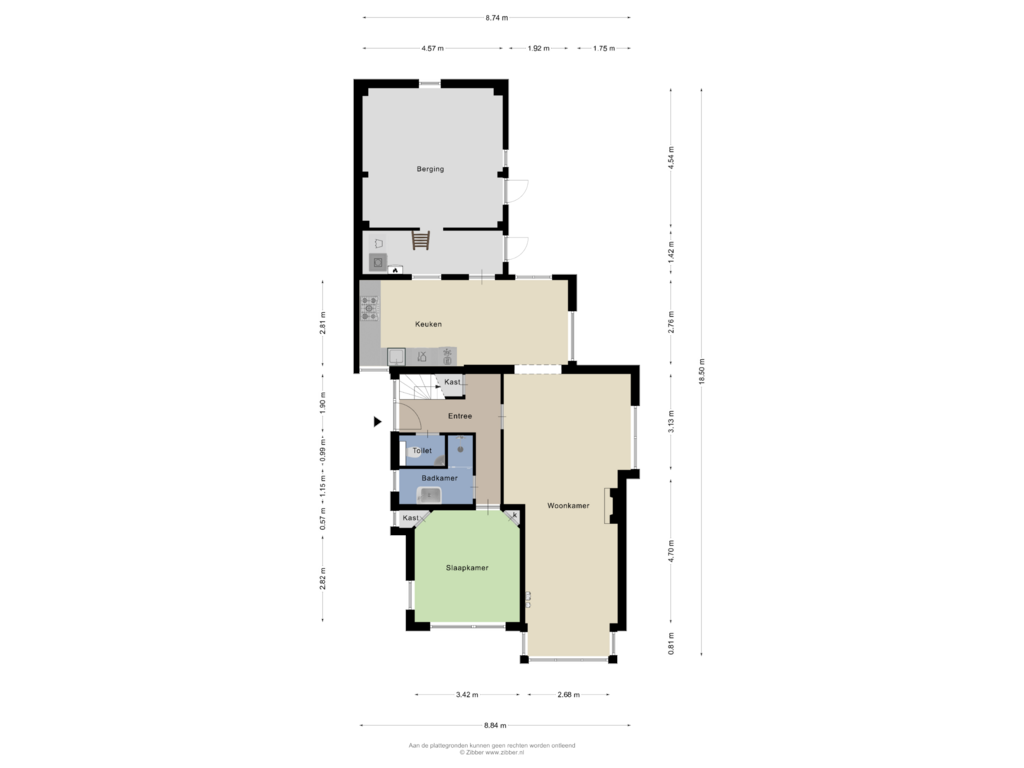 Bekijk plattegrond van Begane Grond van Noordersingel 6