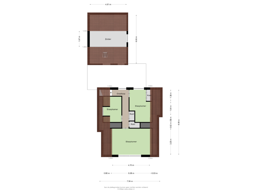 Bekijk plattegrond van Eerste Verdieping van Noordersingel 6