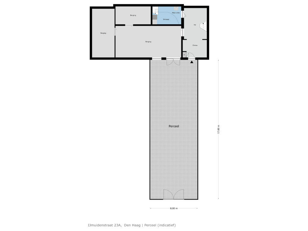 View floorplan of Perceel of IJmuidenstraat 23-A