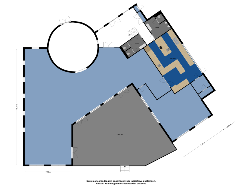 View floorplan of Begane grond of Korenmolen 1