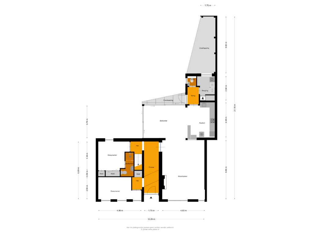 View floorplan of Begane Grond of Spuidijk 4