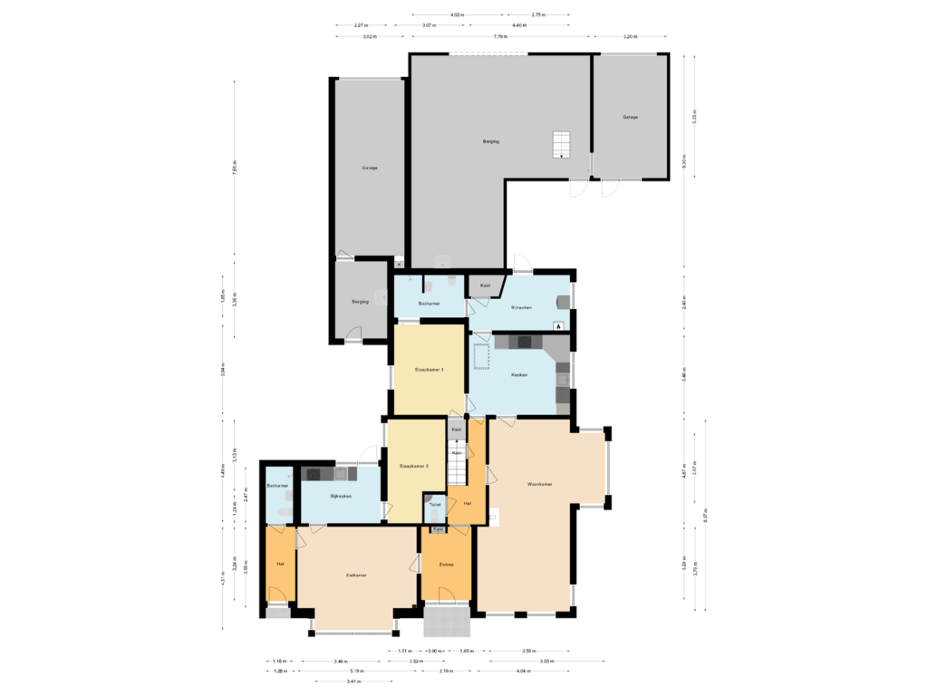 View floorplan of Begane grond of Burg.Backxlaan 34