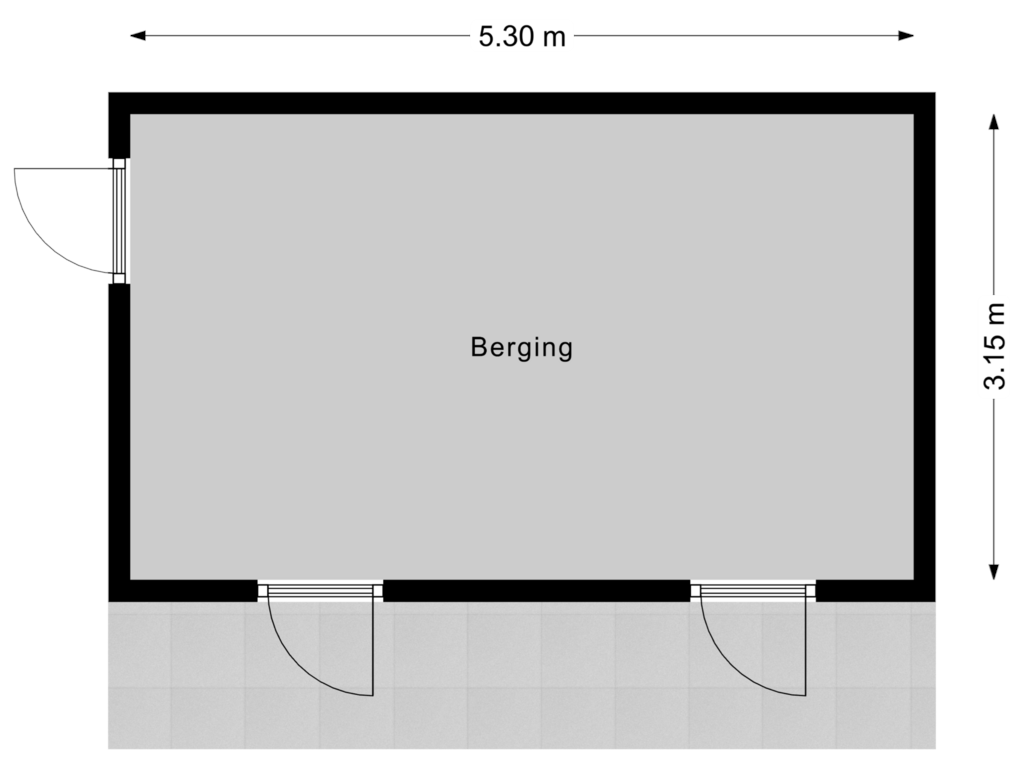 View floorplan of Berging of Burg.Backxlaan 34