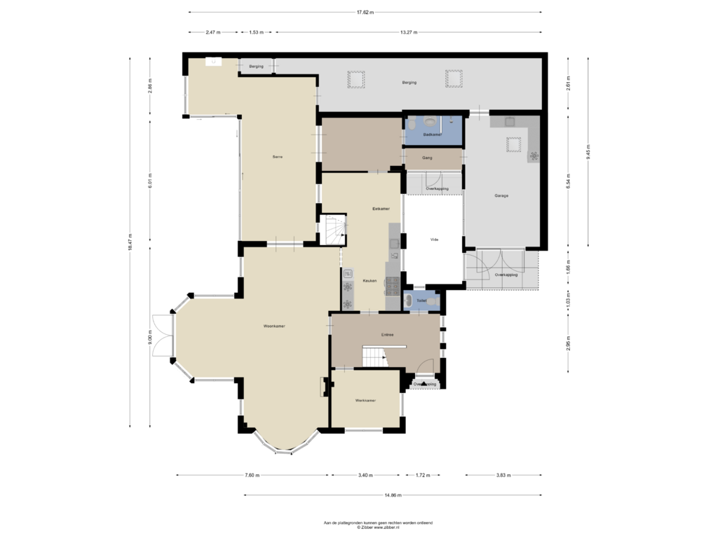 Bekijk plattegrond van Begane grond van Haerstraat 77