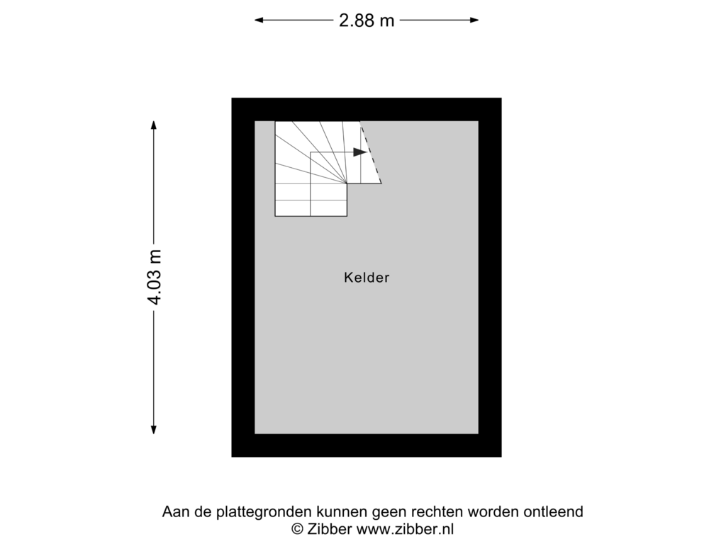 Bekijk plattegrond van Kelder van Haerstraat 77