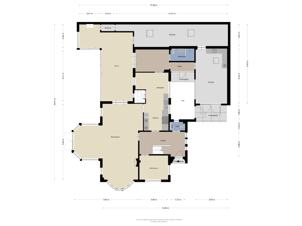 View floorplan of Begane grond of Haerstraat 77