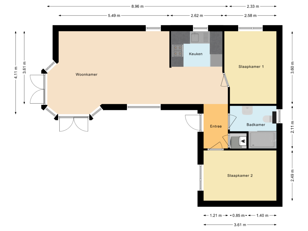 Bekijk plattegrond van Woning van Immenweg 15-R173