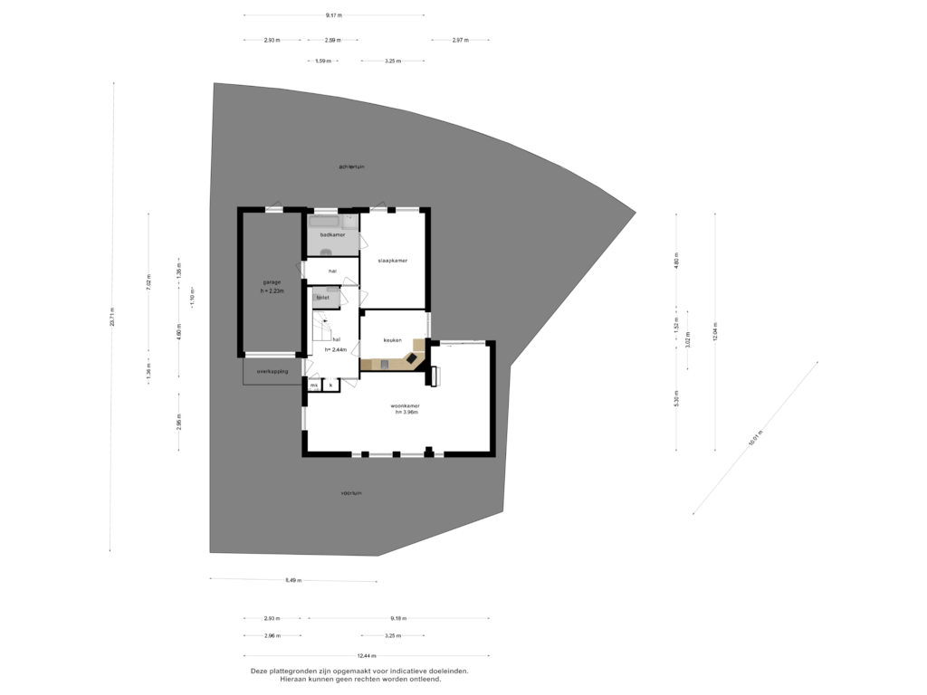 View floorplan of Begane grond of Parklaan 24