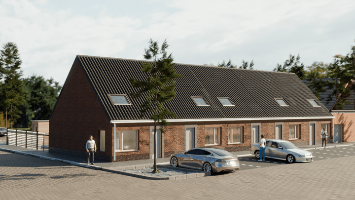 Foto 1 van Hoek- en tussenwoningen (Bouwnr. 1)