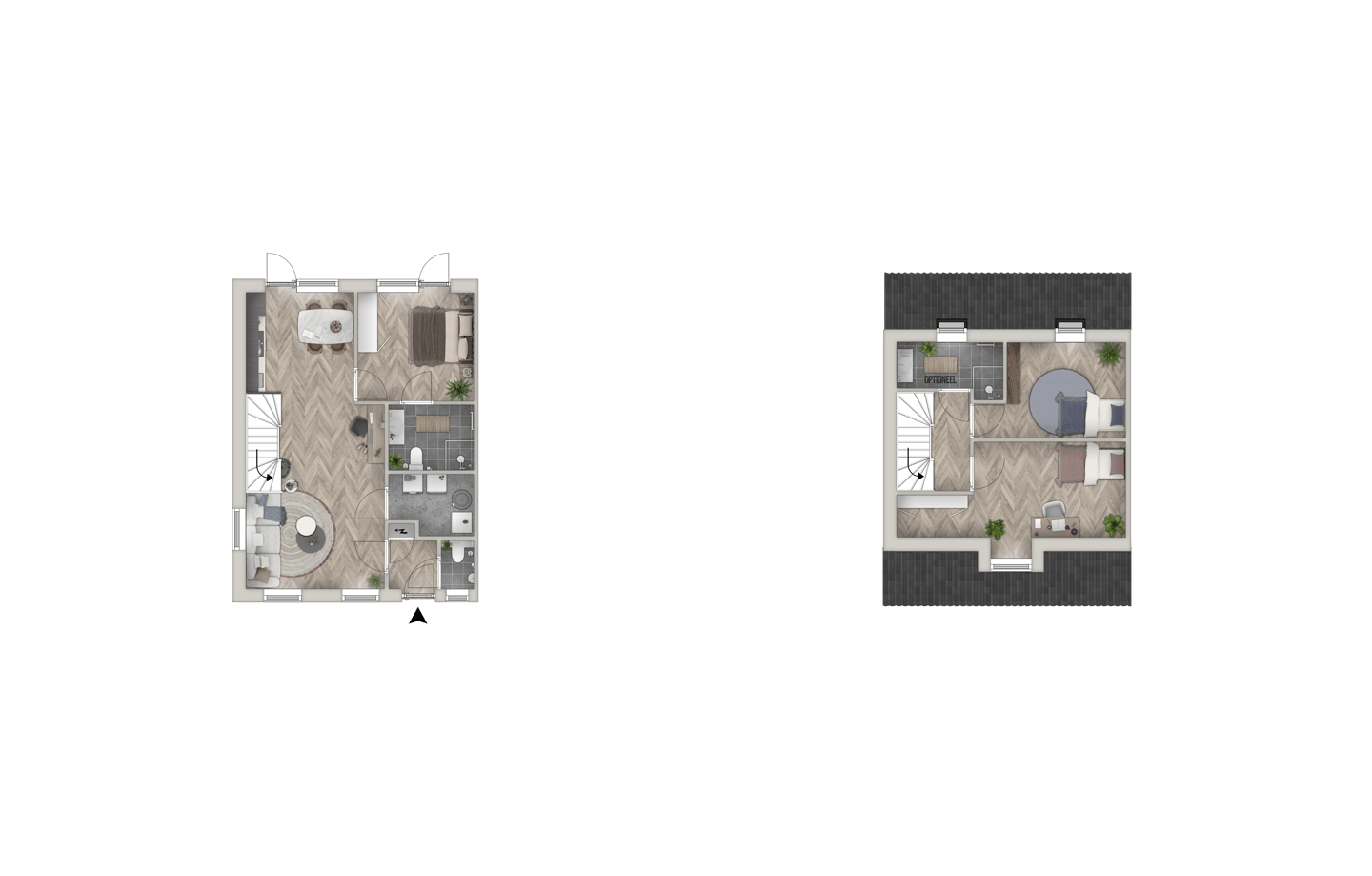 Foto 5 van Borgwoningen - 2^1 kap woning (Bouwnr. 7)