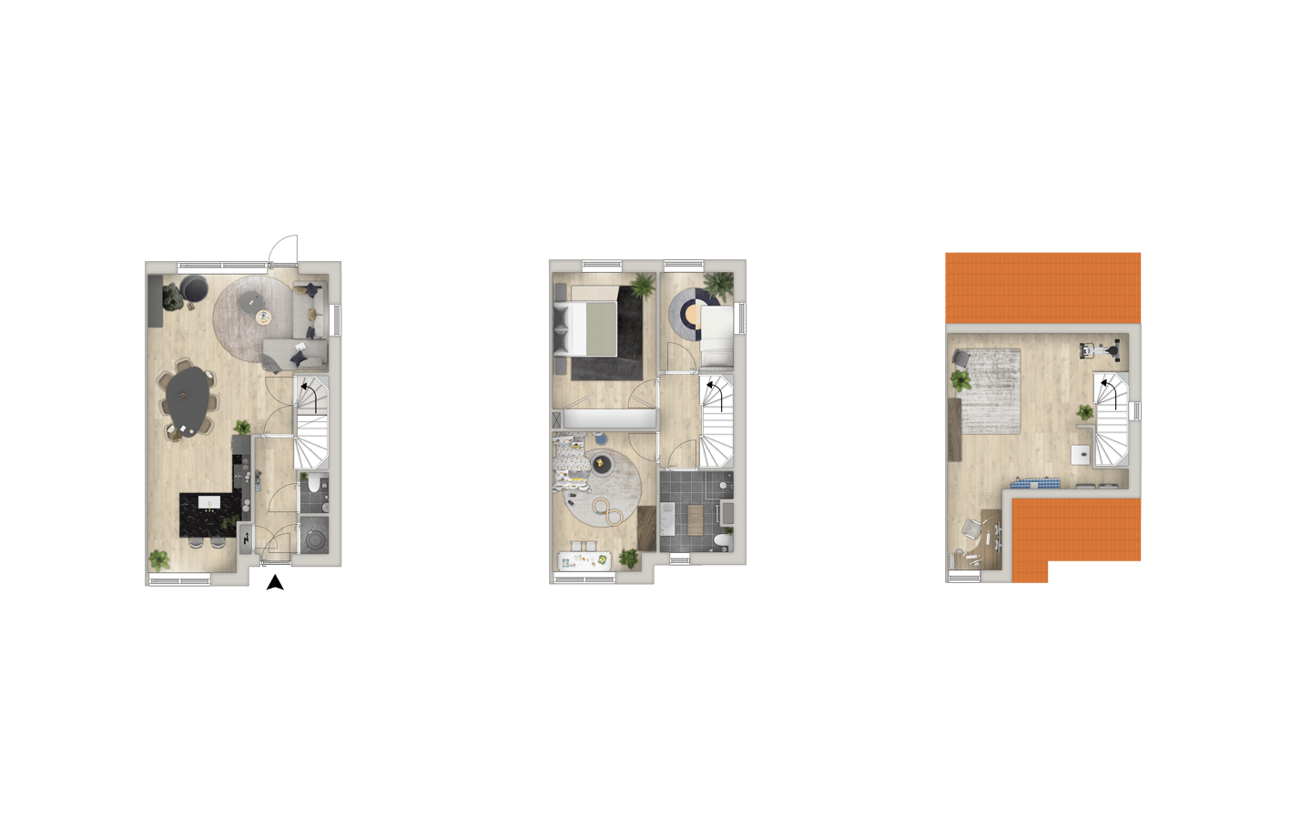 Foto 5 van Boerderijwoningen - 2^1 kap woning (Bouwnr. 28)