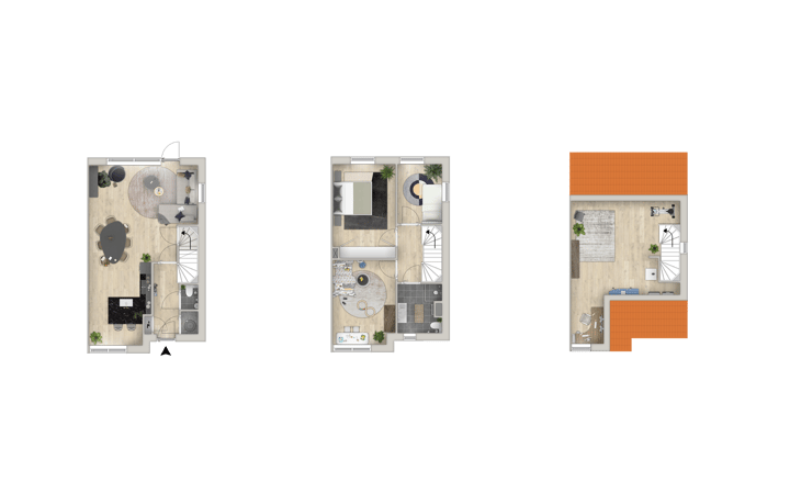 Foto 5 van Boerderijwoningen - 2^1 kap woning (Bouwnr. 27)