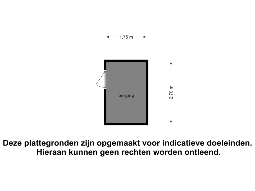 View floorplan of Berging of Klaverakker 5