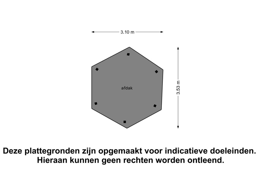 View floorplan of Afdak of Klaverakker 5