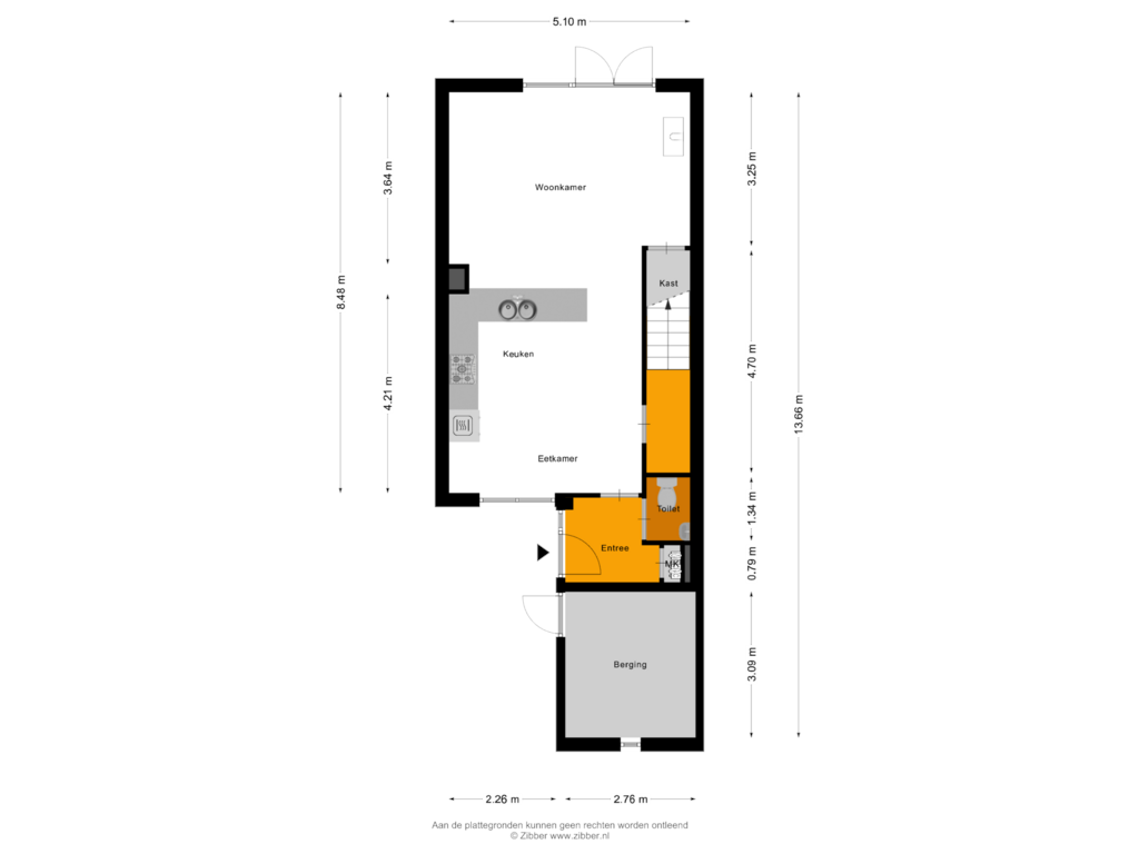 View floorplan of Begane Grond of Loswal