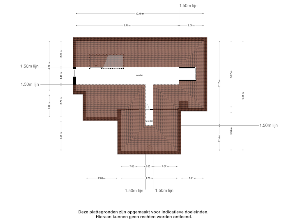 Bekijk plattegrond van Zolder van Koudekerkseweg 169