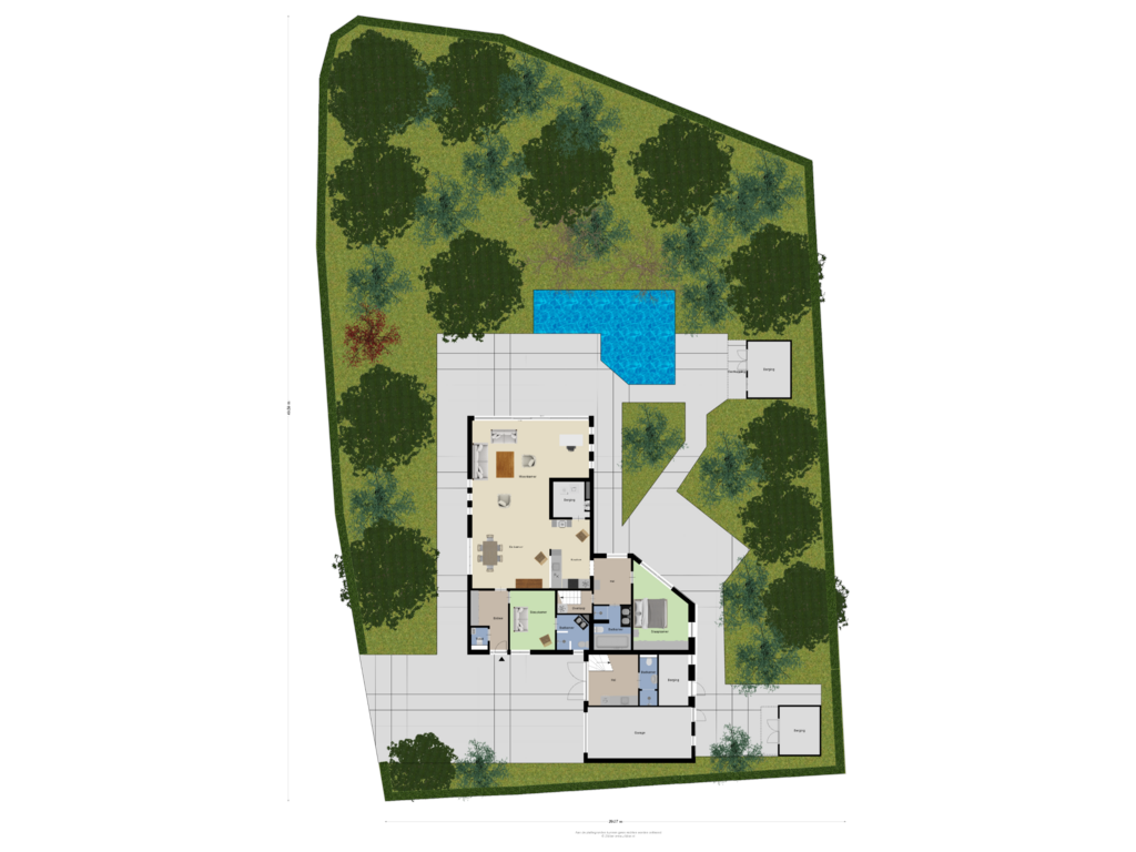 Bekijk plattegrond van Begane grond-tuin van Looërmark 40