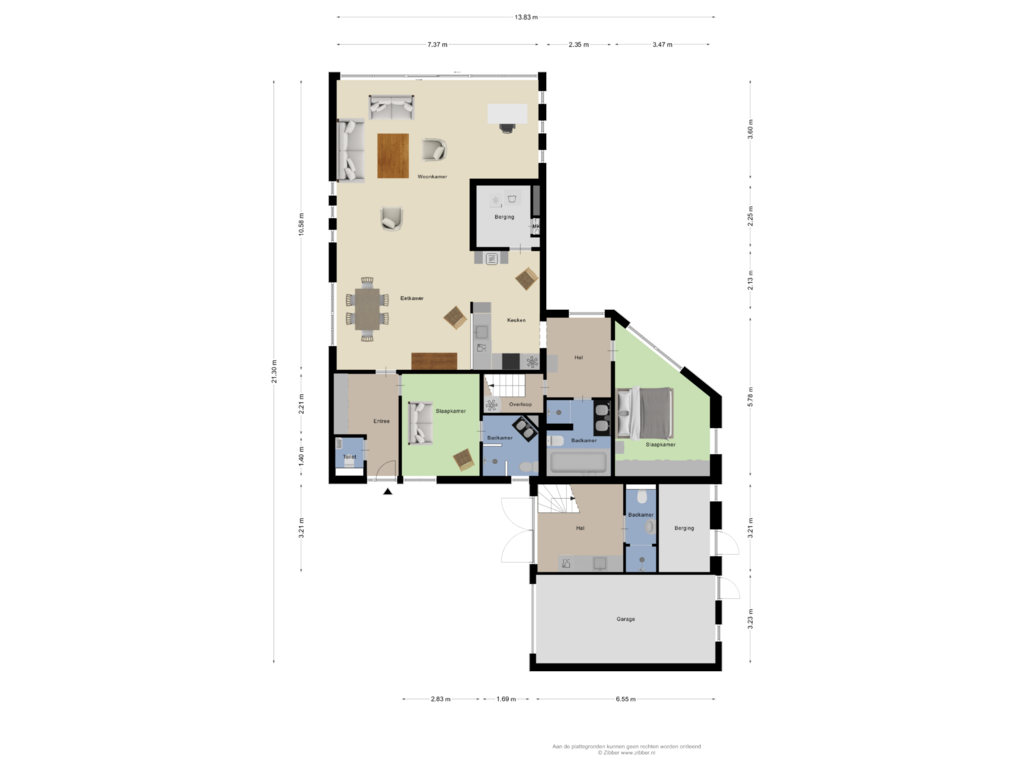 Bekijk plattegrond van Begane grond van Looërmark 40