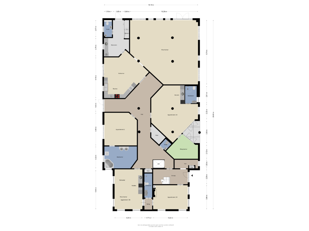 Bekijk plattegrond van Begane Grond van Eleveld 3