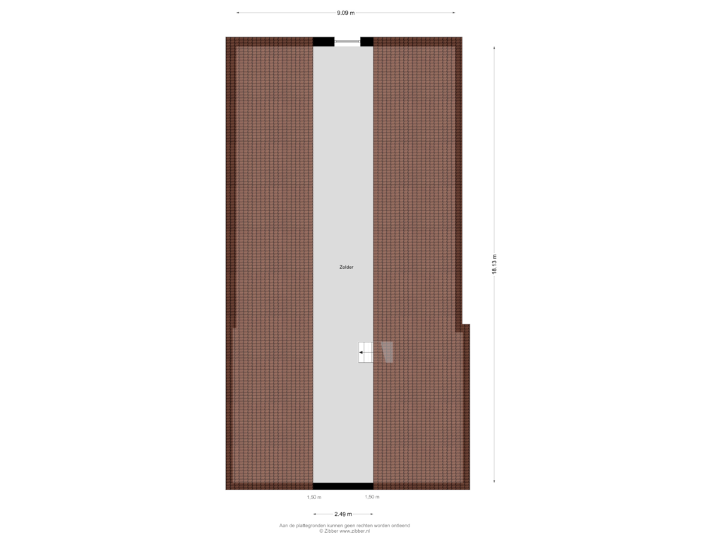 Bekijk plattegrond van Zolder van Eleveld 3