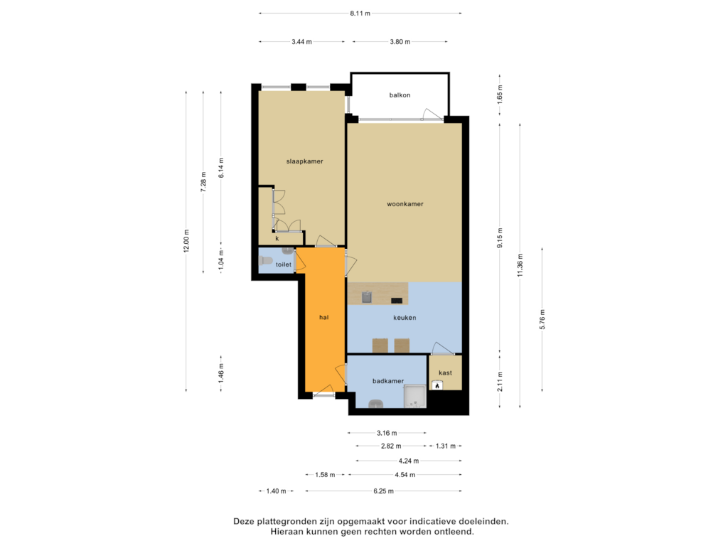 Bekijk plattegrond van Appartement van Hof ter Bergen 14