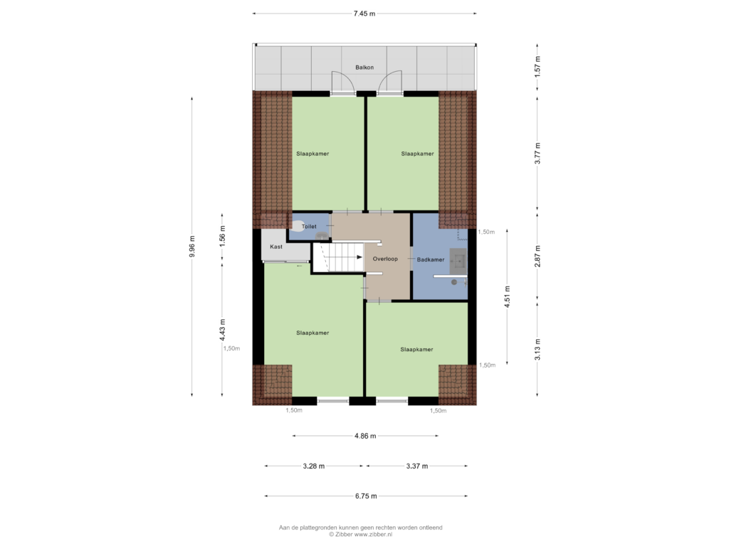 Bekijk plattegrond van Eerste verdieping van Ring 24