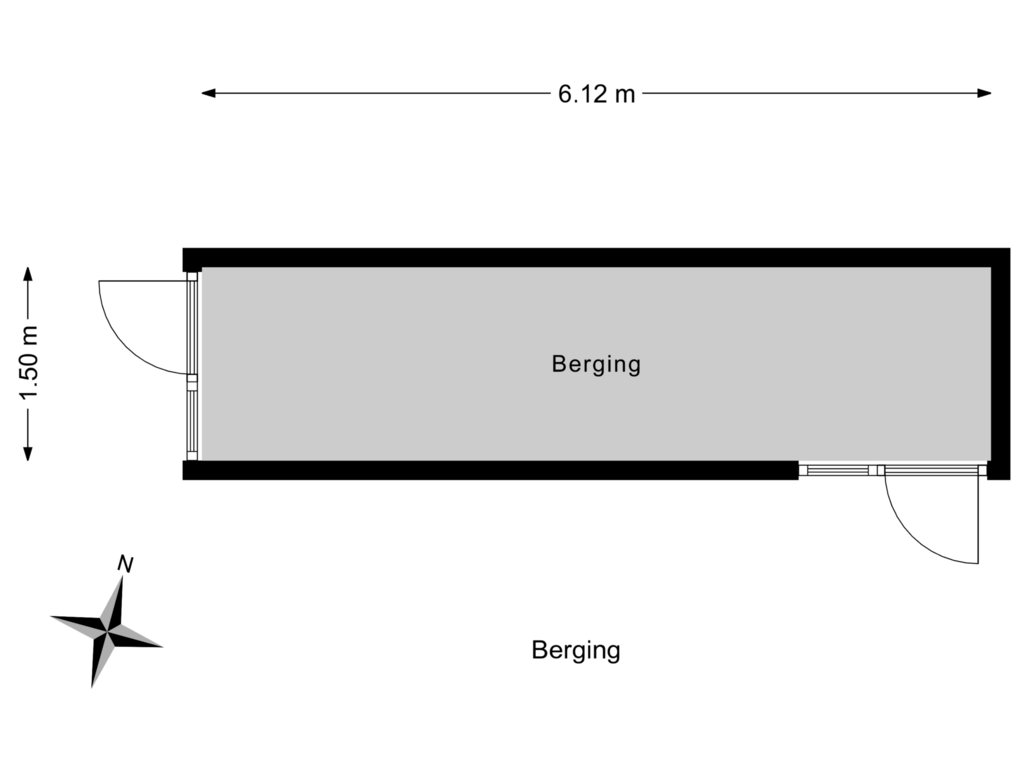 Bekijk plattegrond van Berging van Koekoekslaan 2-A