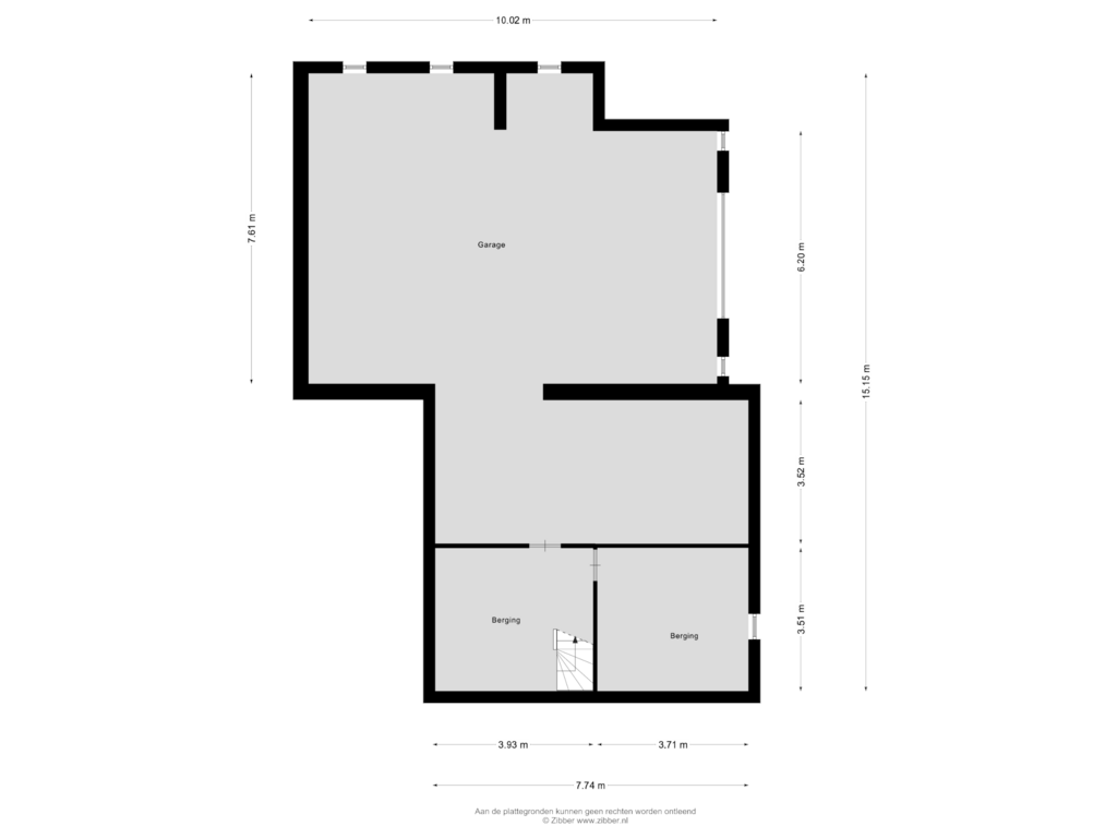 View floorplan of Souterrain of Karstraat 30